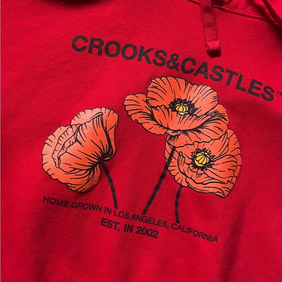 Crooks & Castles Vibrant Red Apparel - Picture 1 of 6